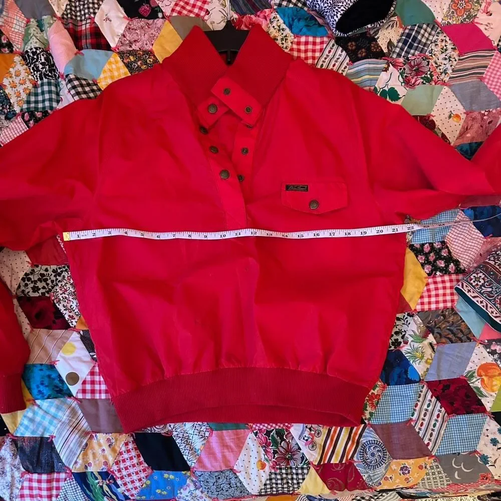 Eddie-bauer Men's Red and Pink Jacket